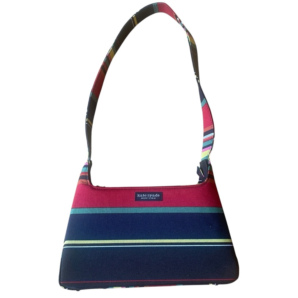 Kate Spade Multicolored Striped Small Shoulder Bag Purse Vintage